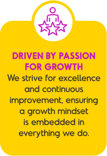 Driven by passion for growth.